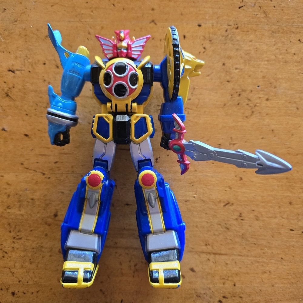 Vintage 2002 Bandai Power Rangers Ninja Storm Storm Megazord action figure